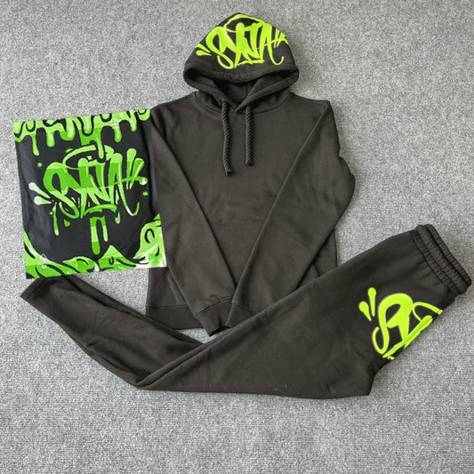 Sy-World Fashion Streetwear Trainingsanzug – Zweiteiliges Set für Herbst & Winter