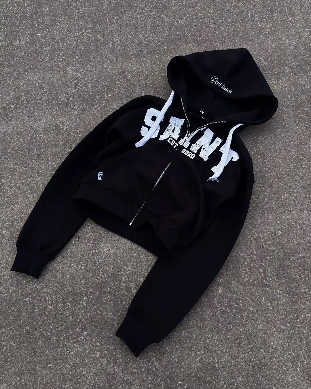 🖤 High Street Retro Style 2-teiliges Set – Hoodie & Jogginghose 🖤
