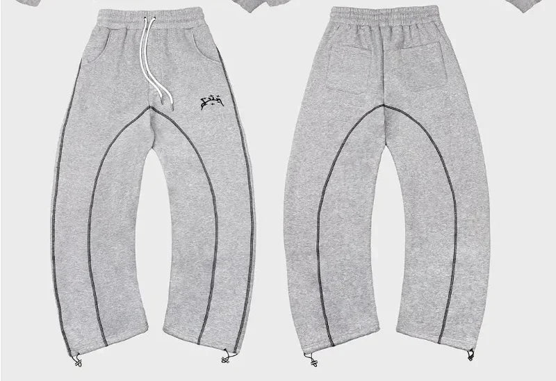 🔥 Y2K High Street Hip-Hop Trainingsanzug für Herren – 2-teiliges Set mit Hoodie & Jogginghose 🔥
