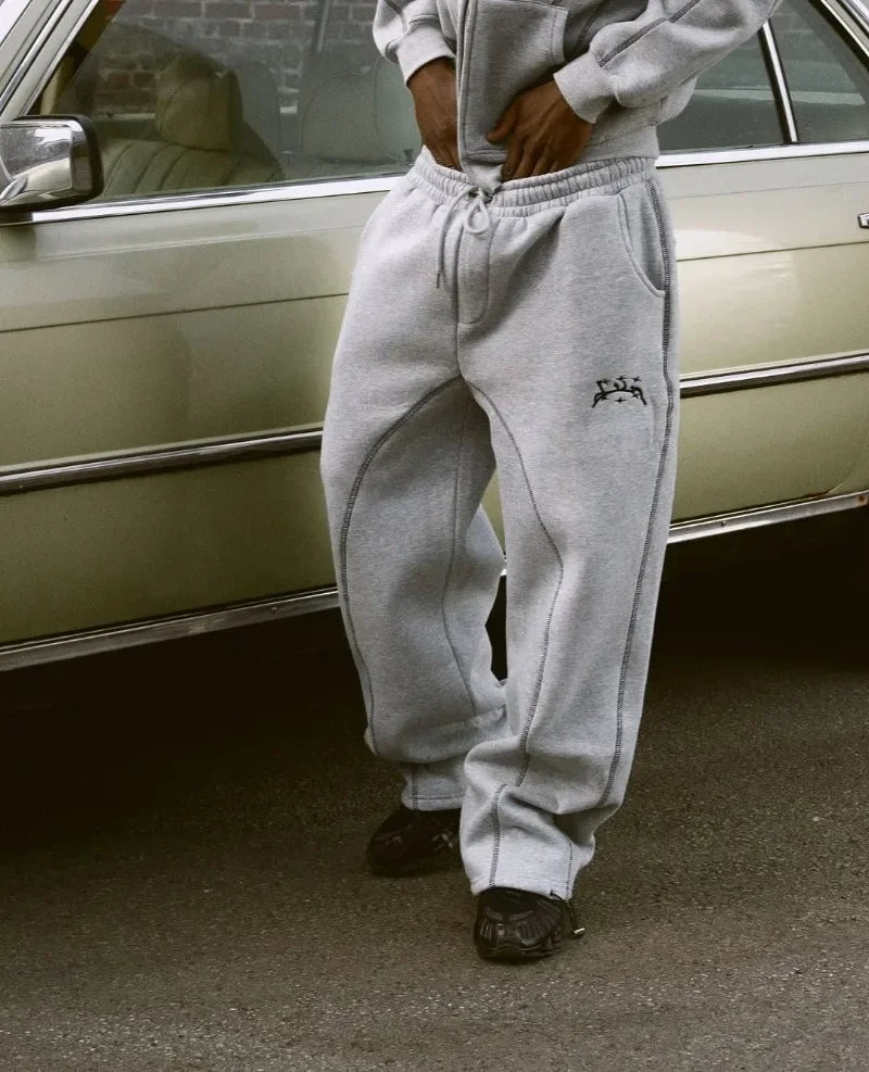 🔥 Y2K High Street Hip-Hop Trainingsanzug für Herren – 2-teiliges Set mit Hoodie & Jogginghose 🔥