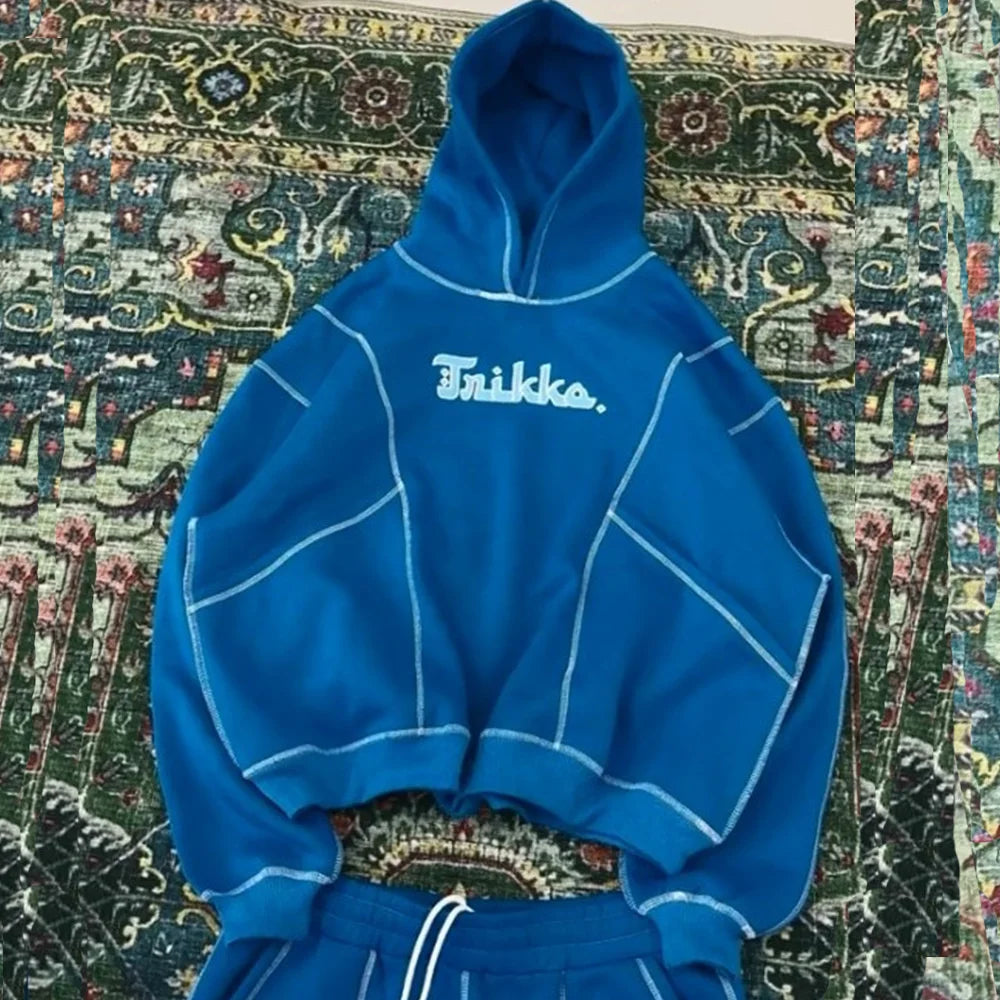 2025 Winter Externe Stickerei Letter Hoodie – Streetwear Hip Hop Trendy Pullover für Männer und Frauen