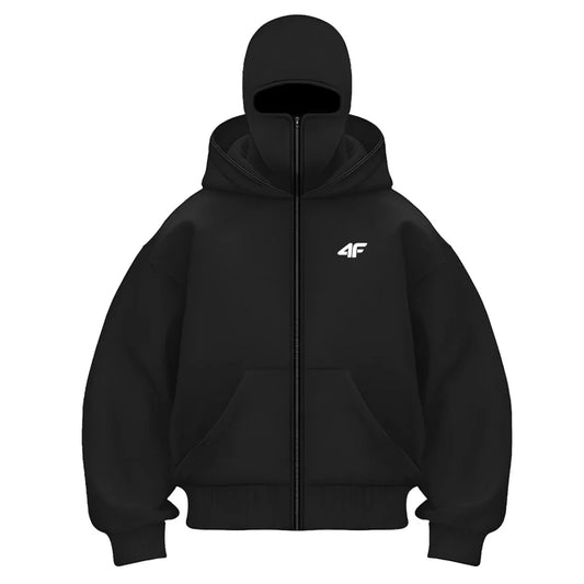 Balaclava Ninja Hoodie für Herren – Y2K Streetwear mit integrierter Maske