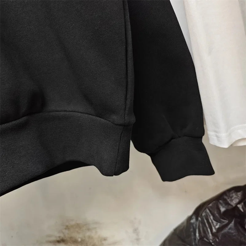Herren Hoodie „IH NOM UH NIT“ Pearl Mask – Lockerer, Schwarzer Casual Sweatshirt