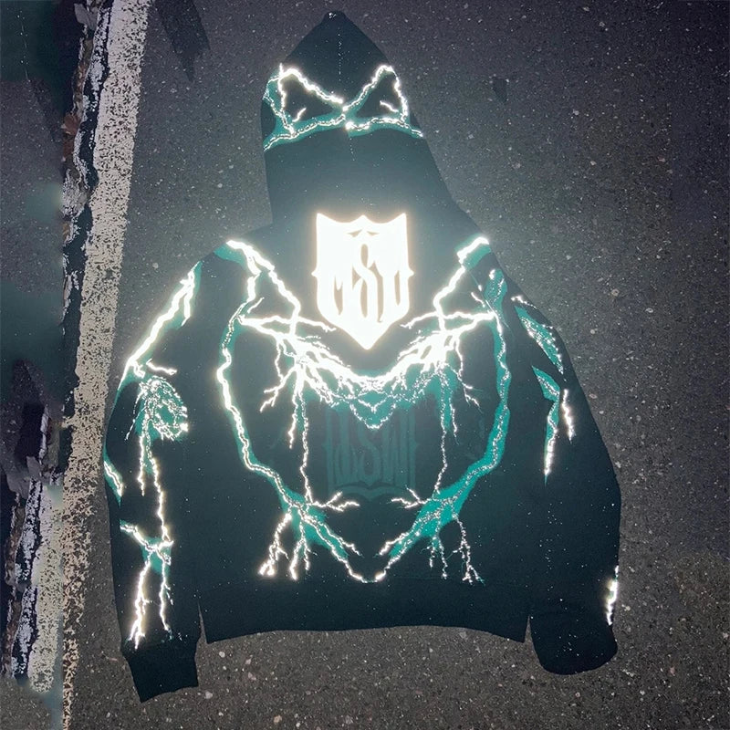 ⚡ MWJQ "Missing Since Thursday" Lightning Hoodie – 2025 High Street Fashion