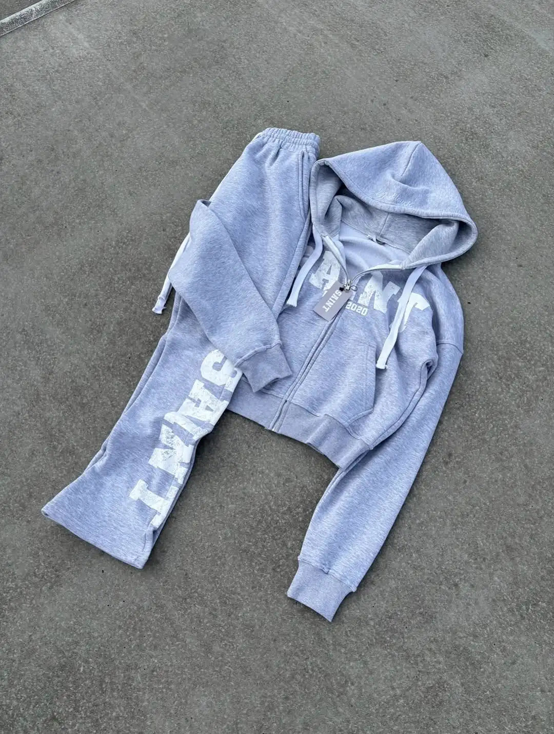 🖤 High Street Retro Style 2-teiliges Set – Hoodie & Jogginghose 🖤