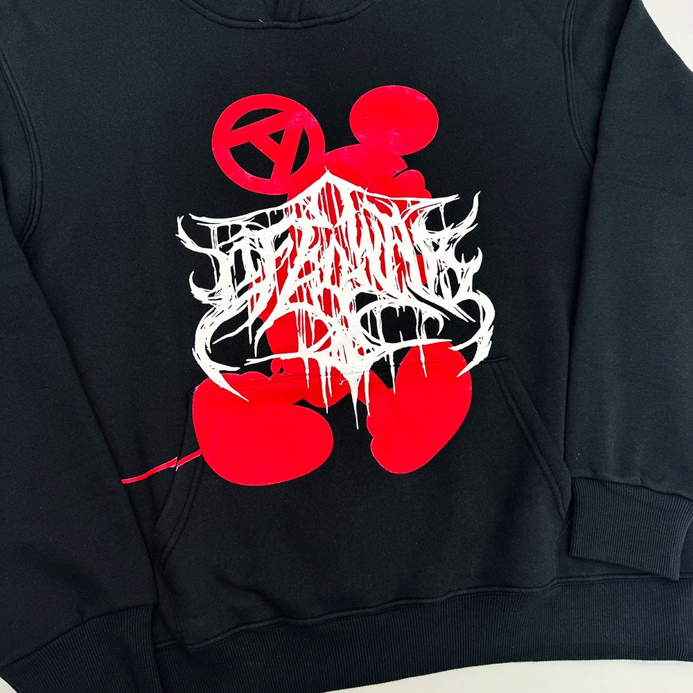 New Men Life is War Anniversary Pullover Hoodie – Samtiger Kapuzenpullover aus Baumwolle mit dickem Fleece (US-Größen)