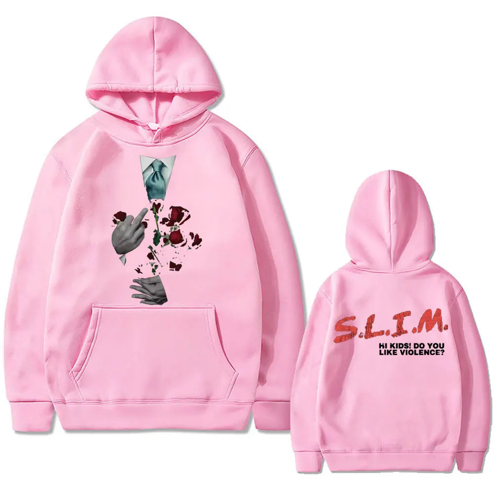 Hip Hop Hoodie „Eminem Slim Hi Kids – Do You Like Violence“