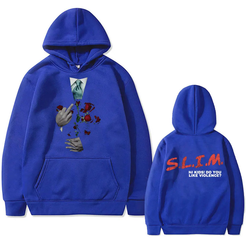 Hip Hop Hoodie „Eminem Slim Hi Kids – Do You Like Violence“