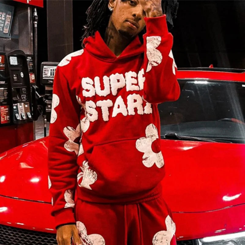 Y2K Hoodie Set für Herren & Damen – Hip-Hop Streetwear im Retro-Harajuku-Style (2025)