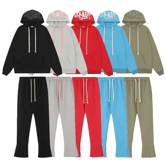 Syna World Y2K Oversized Fleece Hoodie – Unisex Streetwear Set im High Street Hip-Hop Style