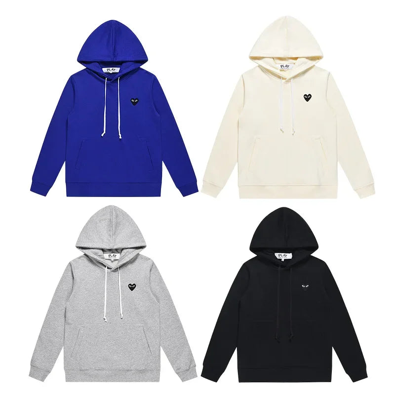 Herren Hoodie mit Herz-Print – College Style | Baumwolle | Pullover mit Kapuze | Cross-Border Fashion Trend