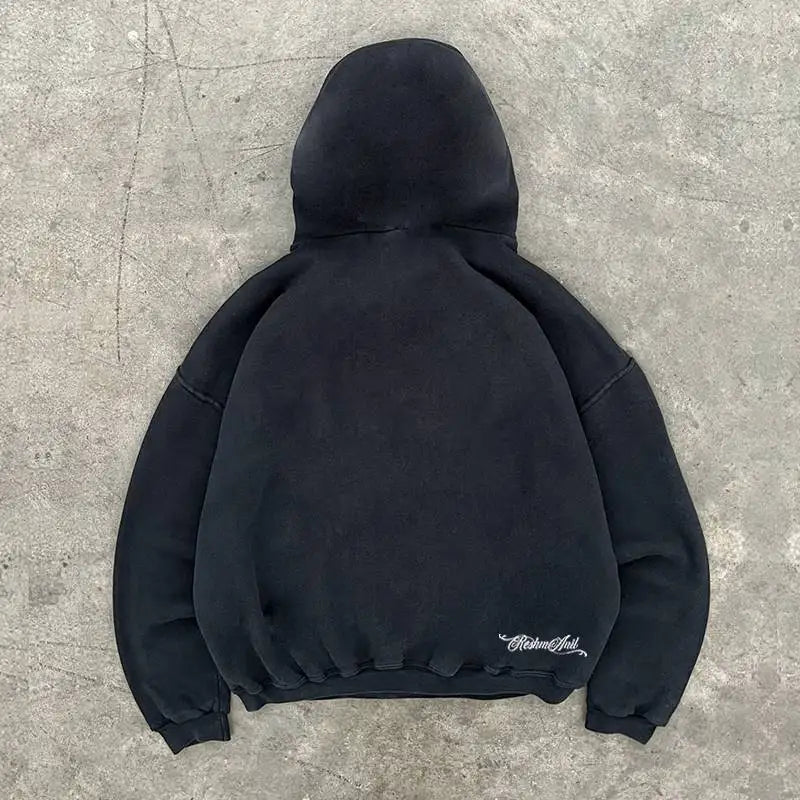 PFHQ High Street Hoodie – 100 % Baumwolle, 400 GSM, mit Print | Herren Kapuzenpullover für Frühling & Herbst