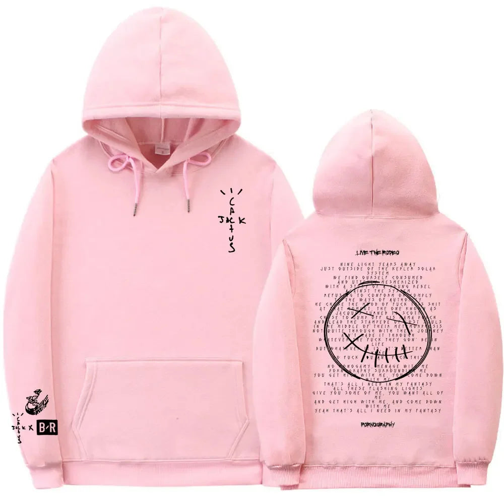 Cactus Jack Hoodie – Oversized Streetwear mit Front- & Rückendruck | Unisex für Männer & Frauen