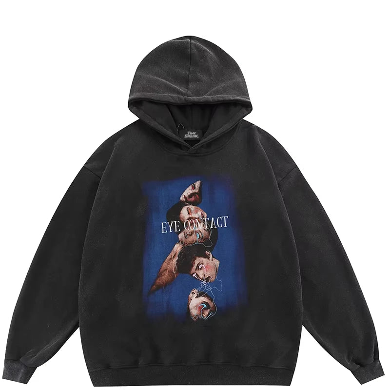 2024 Trendiger Hoodie mit Ghost-Print – Streetwear Unisex Sweatshirt aus Baumwolle