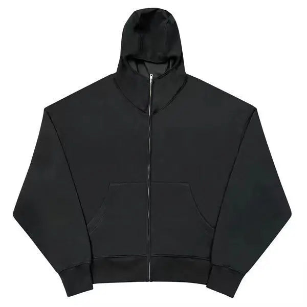 HKSH Techwear Hoodie mit Maske – Ninja Streetwear Zip-Up Kapuzenjacke