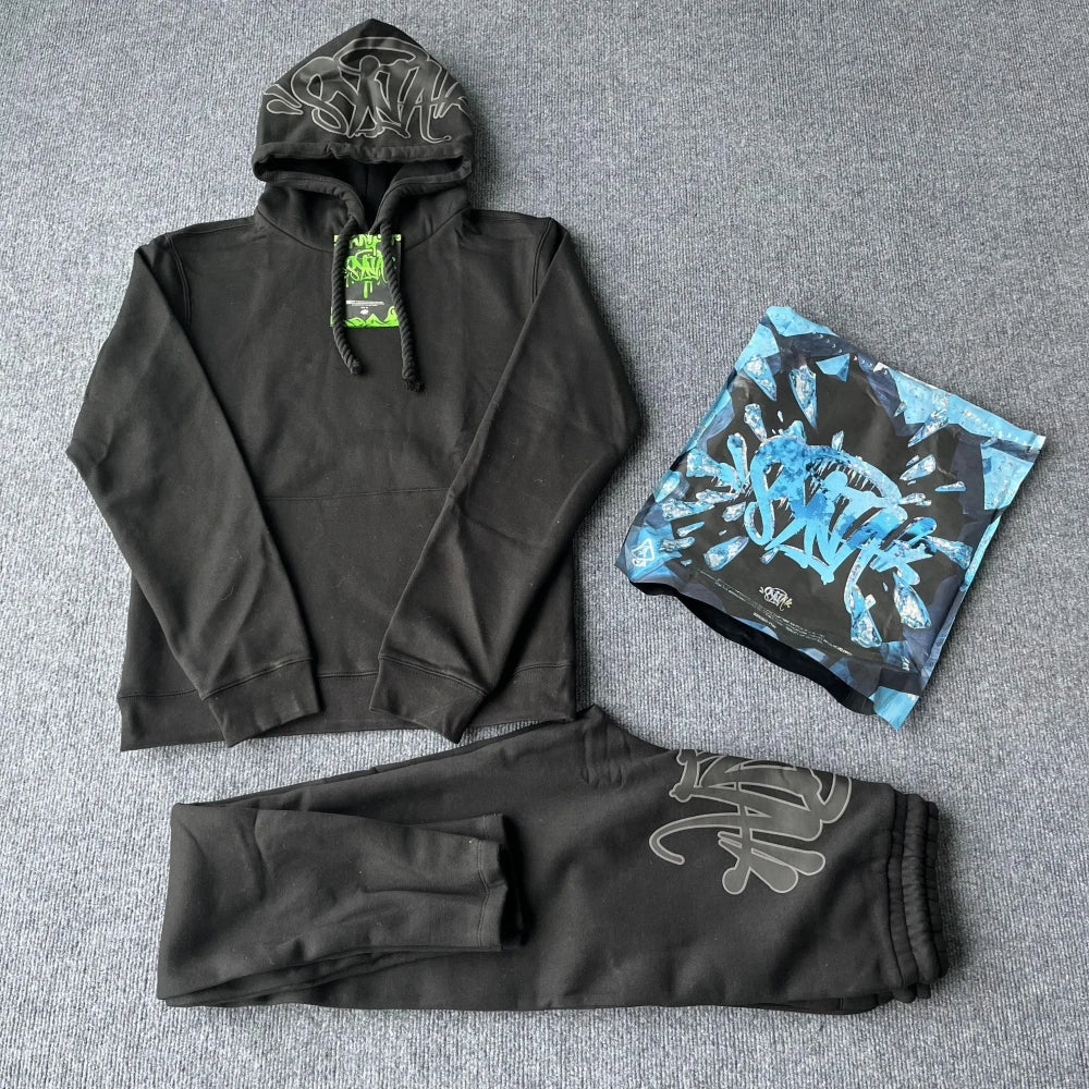 Sy-World Streetwear Tracksuit – Zweiteiliges Set für Herbst & Winter | Unisex Y2K Hip-Hop Style