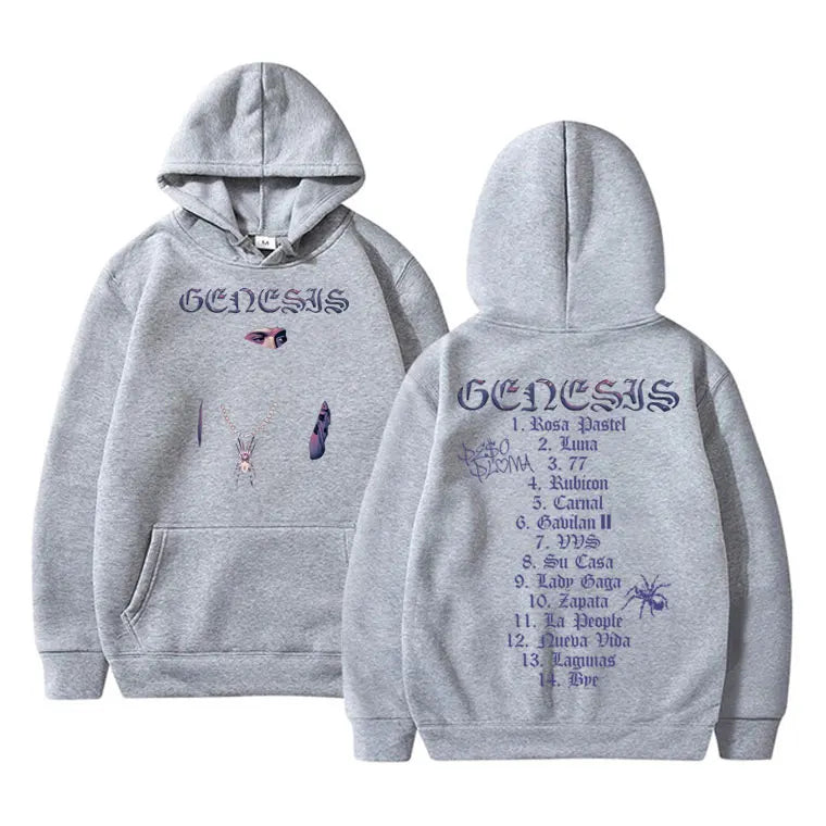 Peso Pluma "Genesis" Hoodie – Unisex Oversized Kapuzenpullover | Streetwear Sweatshirt für Herren & Damen | Hip-Hop Look