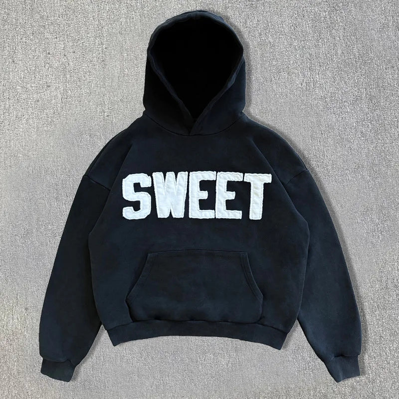 Unisex Patchwork-Design Hoodie – Langärmliger Pullover für Streetwear – Frühling, Herbst &amp; Winter
