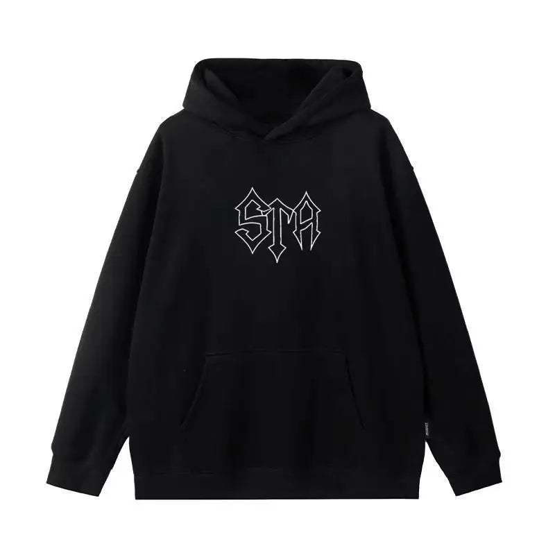 🐍 HDPK Herbst-Hoodie "Black Mamba Viper" – Herren Hoodie mit großem V-Print | Lockerer Schnitt | 100 % Baumwolle