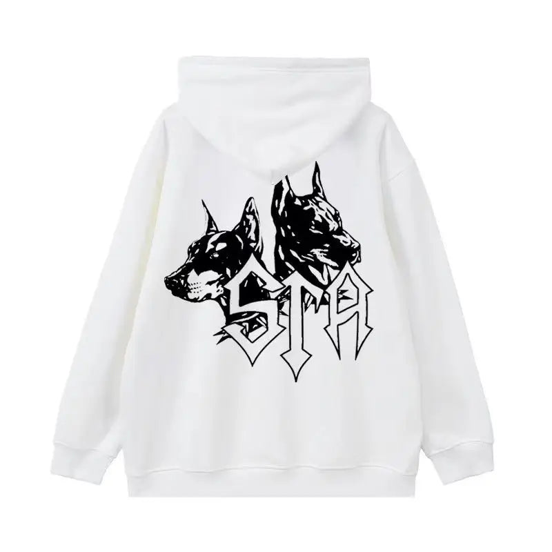 🐍 HDPK Herbst-Hoodie "Black Mamba Viper" – Herren Hoodie mit großem V-Print | Lockerer Schnitt | 100 % Baumwolle
