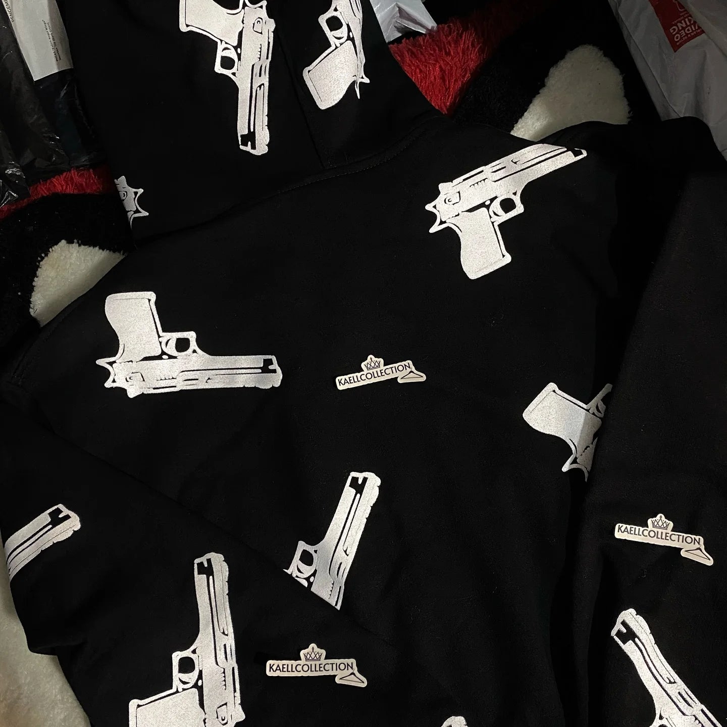 Streetwear Basic Hoodie mit Kapuze und Tasche | Gothic Print | Langarm Sweatshirt | Modisches Y2K Party-Outfit für Herbst & Winter