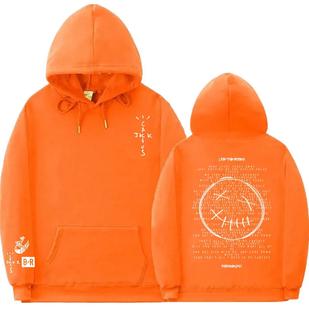 Cactus Jack Hoodie – Oversized Streetwear mit Front- & Rückendruck | Unisex für Männer & Frauen