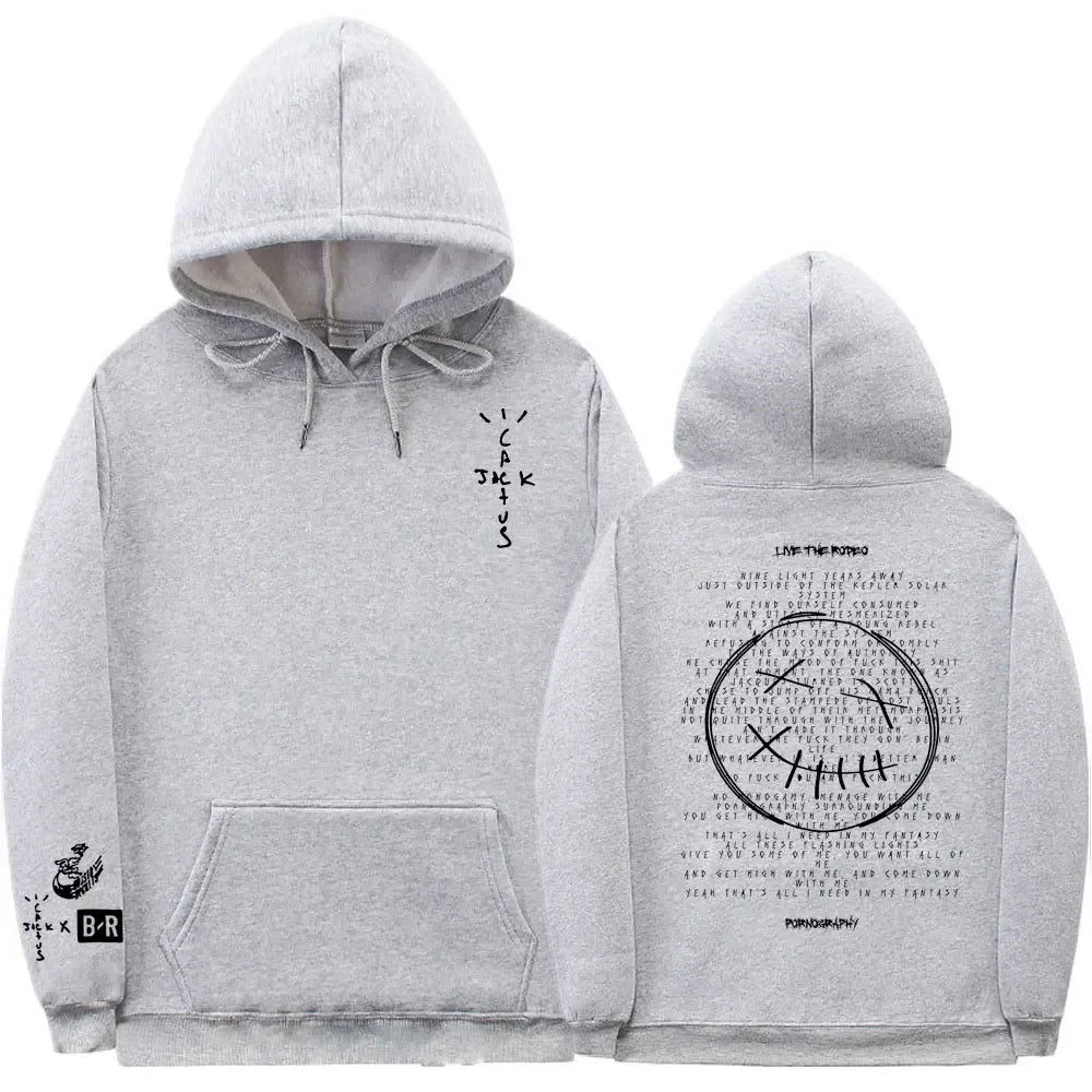 Cactus Jack Hoodie – Oversized Streetwear mit Front- & Rückendruck | Unisex für Männer & Frauen