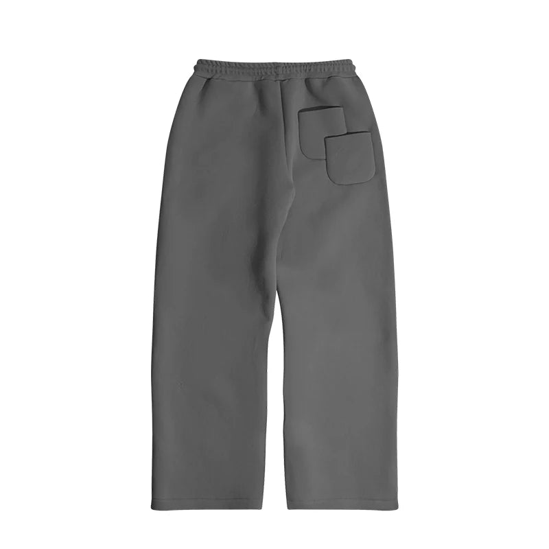 Casual 2-teiliges Set für Herren – Kapuzenpullover & Gerade Hose