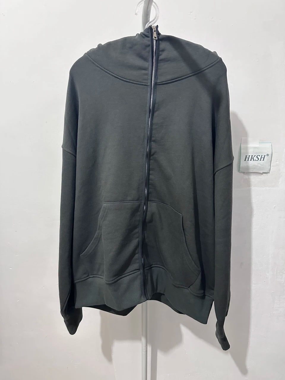 HKSH Techwear Hoodie mit Maske – Ninja Streetwear Zip-Up Kapuzenjacke