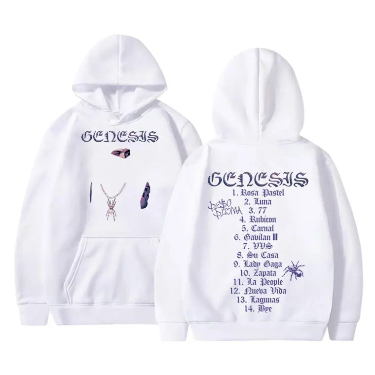 Peso Pluma "Genesis" Hoodie – Unisex Oversized Kapuzenpullover | Streetwear Sweatshirt für Herren & Damen | Hip-Hop Look