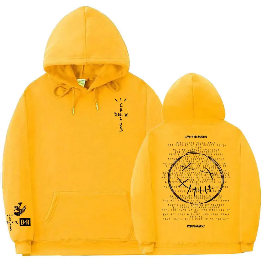 Cactus Jack Hoodie – Oversized Streetwear mit Front- & Rückendruck | Unisex für Männer & Frauen