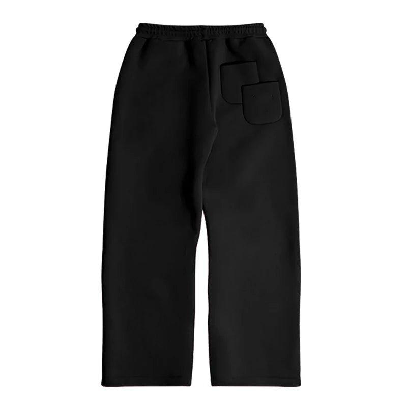 Casual 2-teiliges Set für Herren – Kapuzenpullover & Gerade Hose