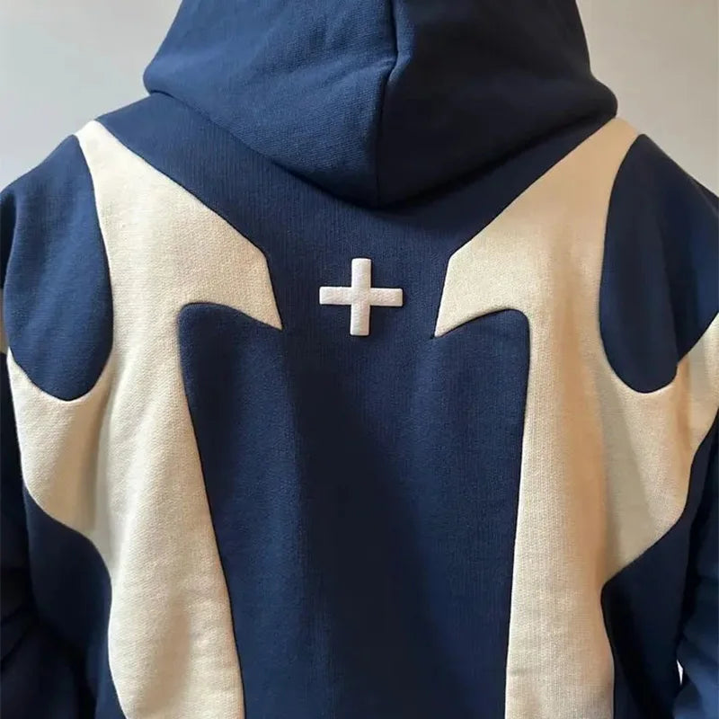 Retro "Devil Print" Zip-Hoodie – American Y2K Harajuku Style