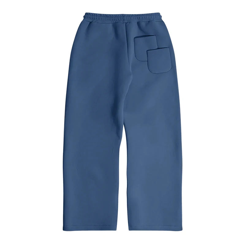 Casual 2-teiliges Set für Herren – Kapuzenpullover & Gerade Hose