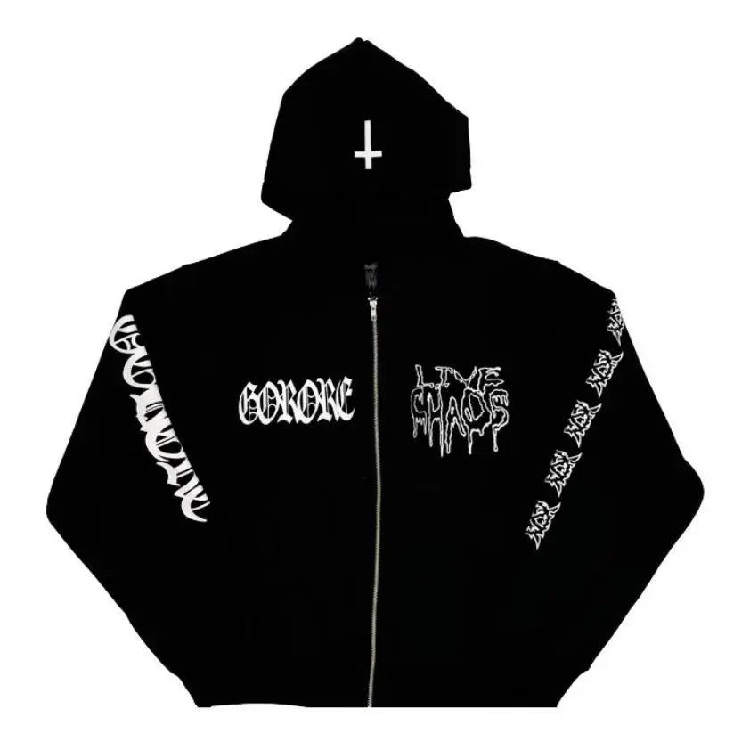 Ken Carson "A Great Chaos" Tour Pullover Hoodie – Fleece Sweatshirt für Herren