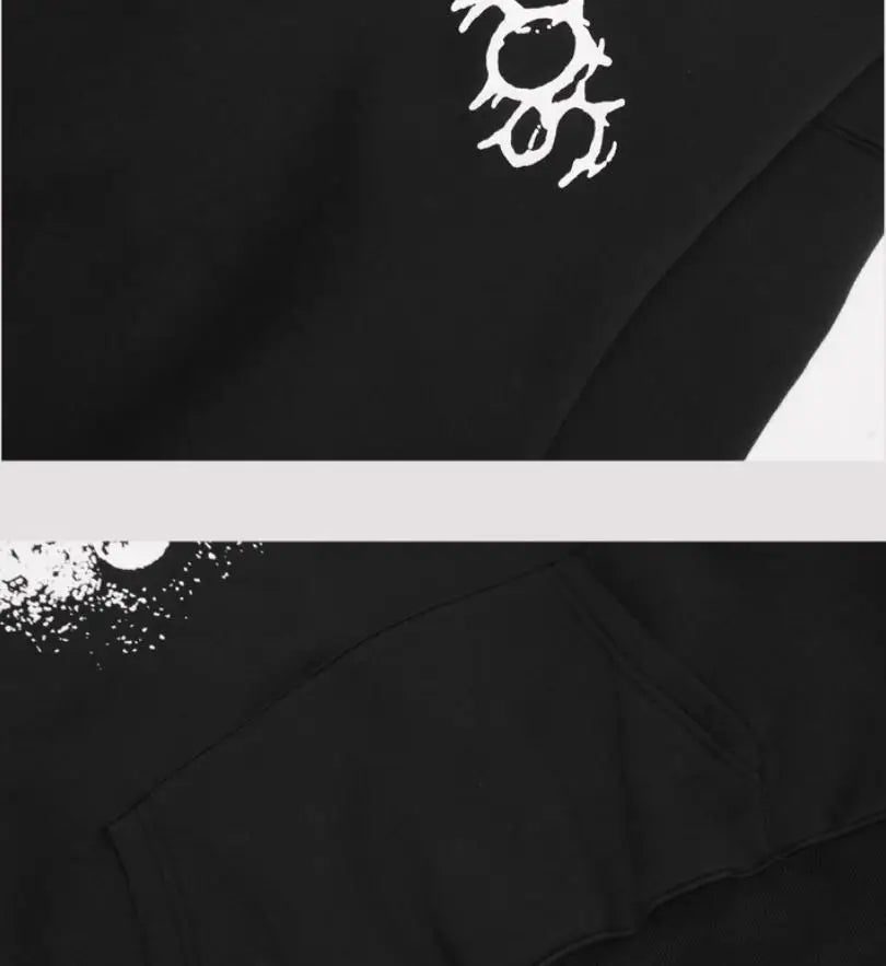 New Men DESTROY A Great Chaos AGC Vamp KEN CARSON Pullover Hoodie – Samt-Baumwolle, dickes Fleece, US Größe (Modell N166)