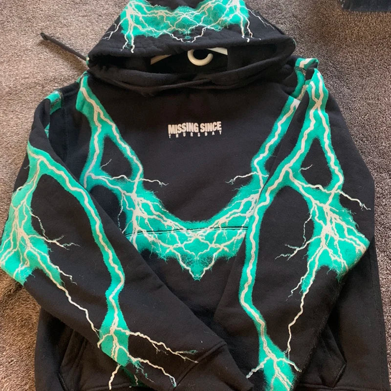 ⚡ MWJQ "Missing Since Thursday" Lightning Hoodie – 2025 High Street Fashion