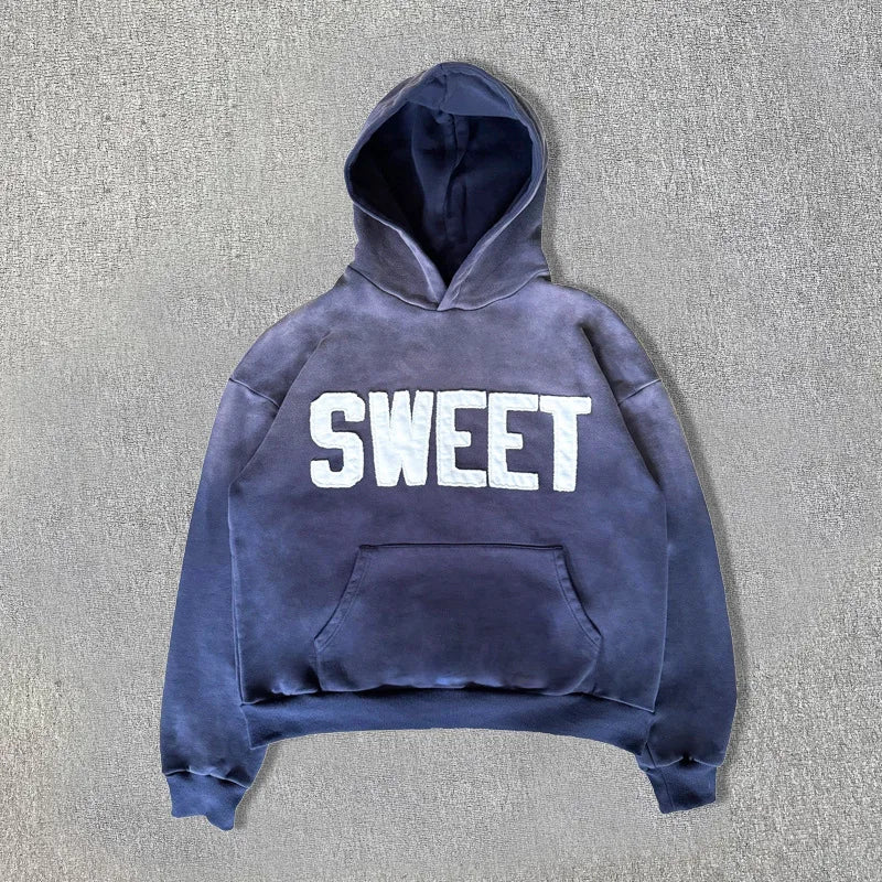 Unisex Patchwork-Design Hoodie – Langärmliger Pullover für Streetwear – Frühling, Herbst &amp; Winter