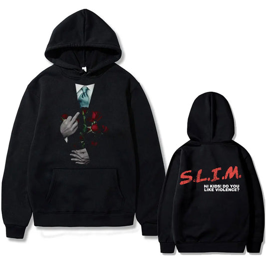 Hip Hop Hoodie „Eminem Slim Hi Kids – Do You Like Violence“