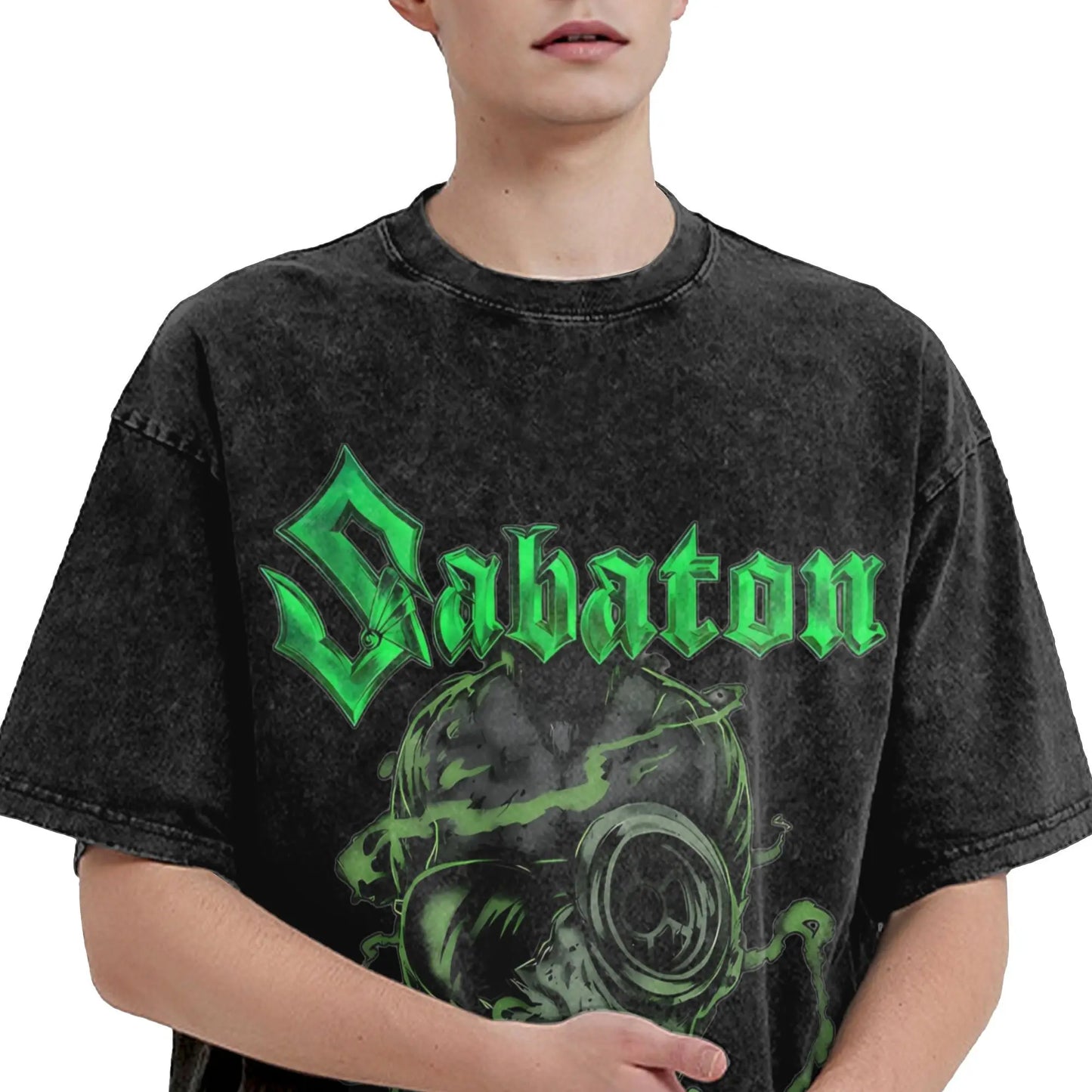 Oversized Metal Band T-Shirt – Sabaton Style | Unisex Vintage Look
