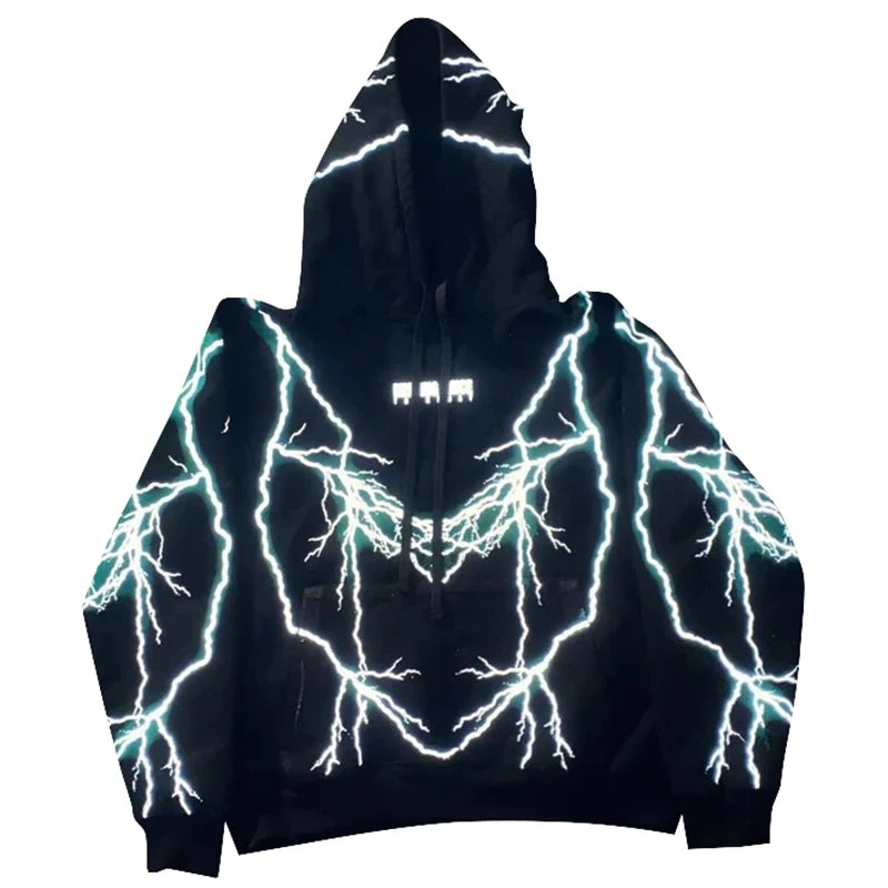 ⚡ MWJQ "Missing Since Thursday" Lightning Hoodie – 2025 High Street Fashion