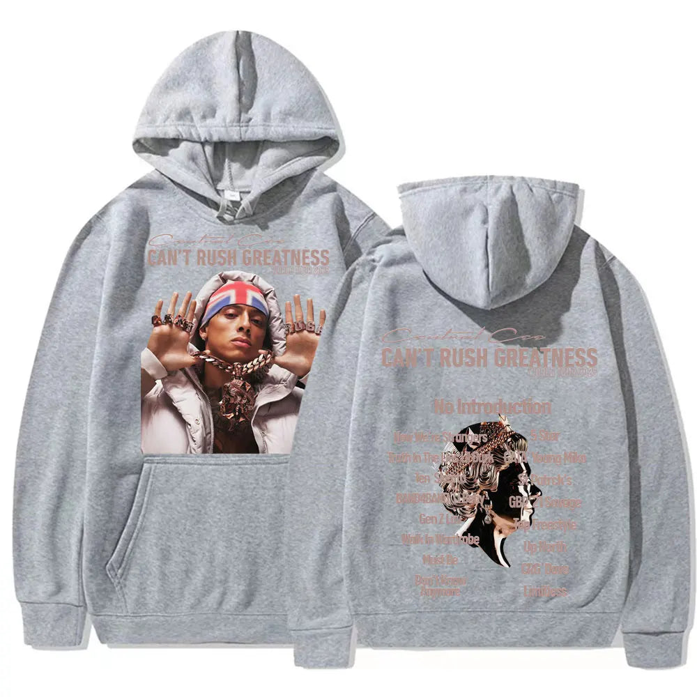 Central Cee Hoodie – „Can’t Rush Greatness“ World Tour 2025 | Unisex Oversized Kapuzenpullover | Hip-Hop Streetwear Sweatshirt