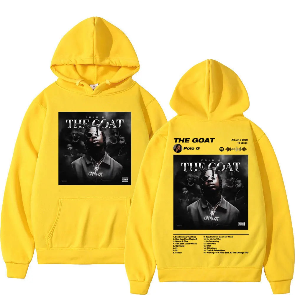 Polo G Album Hoodie – Oversized Streetwear mit Grafik-Print | Unisex für Männer & Frauen