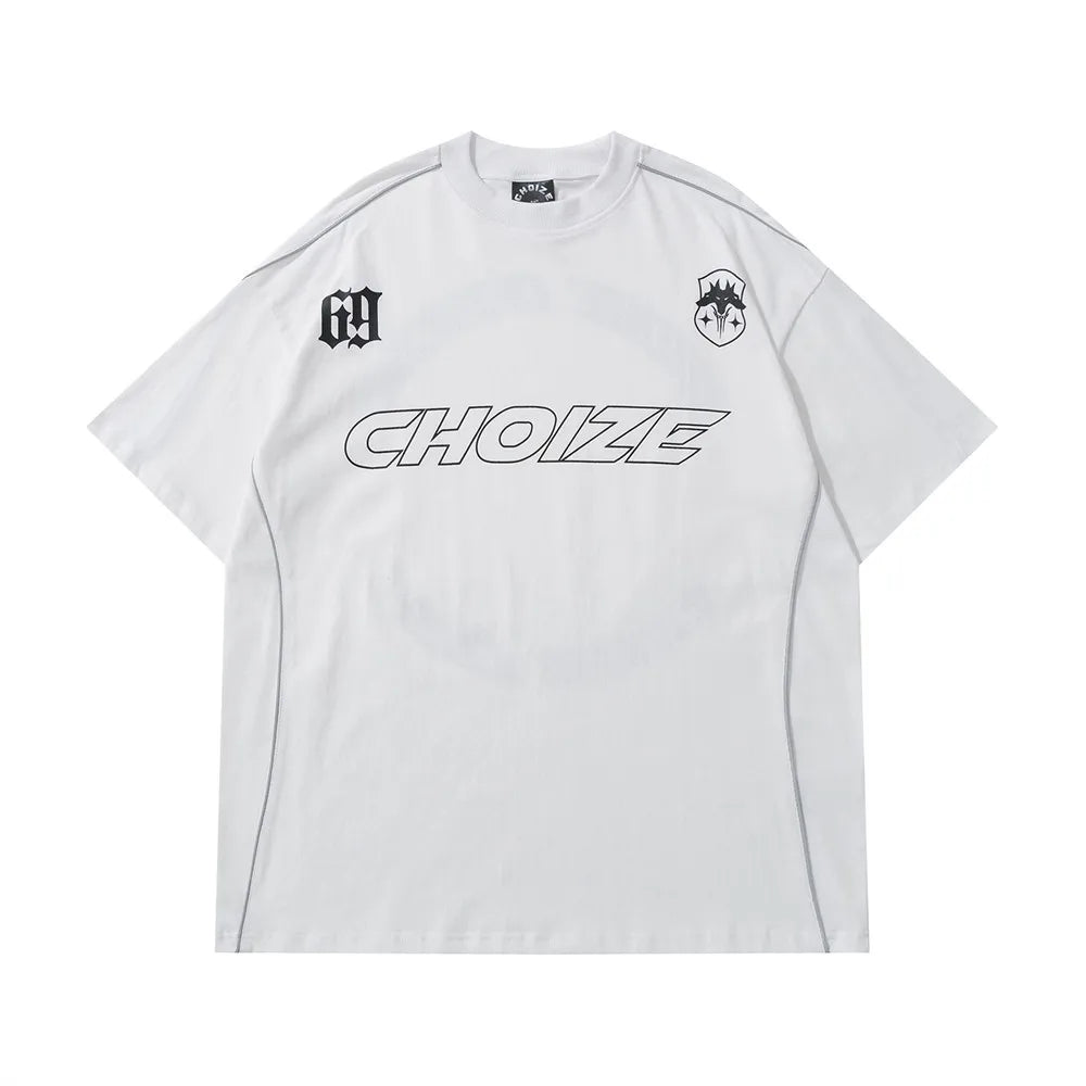 Oversize T-Shirt für Herren – Streetwear mit Letter-Print | Harajuku Hip-Hop Style
