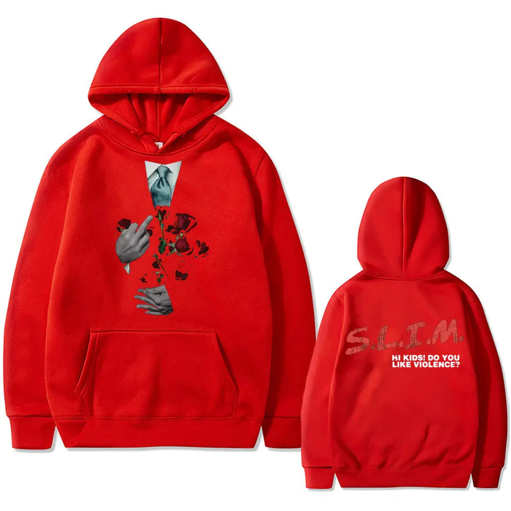 Hip Hop Hoodie „Eminem Slim Hi Kids – Do You Like Violence“