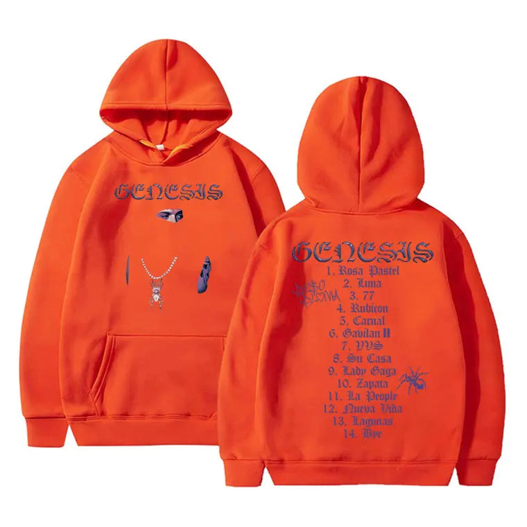 Peso Pluma "Genesis" Hoodie – Unisex Oversized Kapuzenpullover | Streetwear Sweatshirt für Herren & Damen | Hip-Hop Look