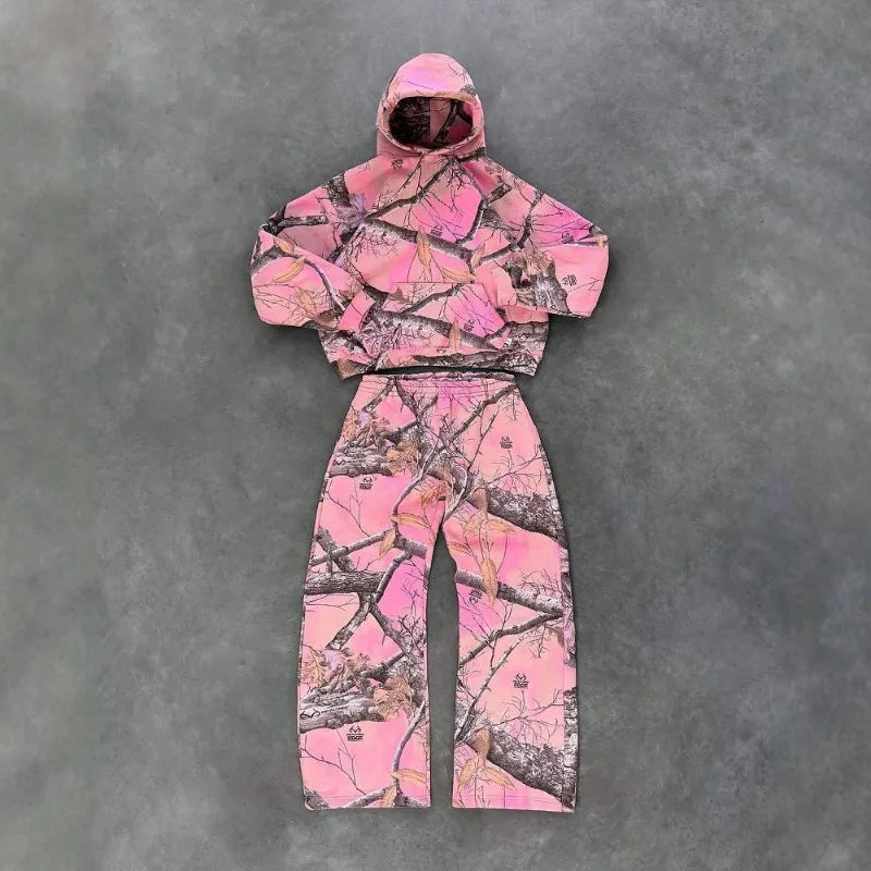 Y2K Camouflage Hoodie – Harajuku Streetwear für Damen & Herren | Hip-Hop Pullover im Retro-Stil