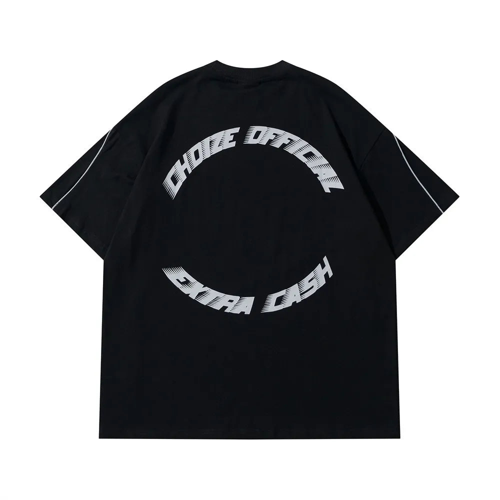Oversize T-Shirt für Herren – Streetwear mit Letter-Print | Harajuku Hip-Hop Style