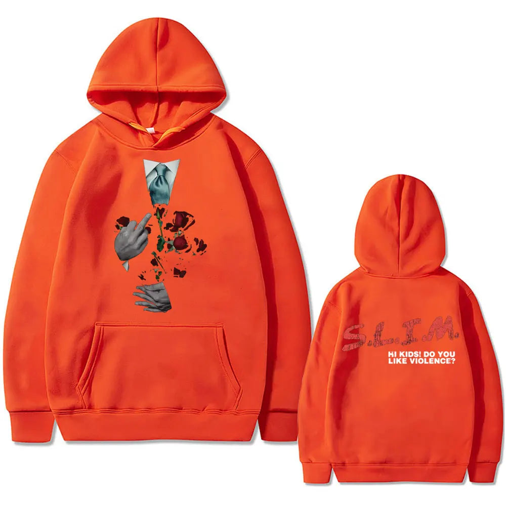 Hip Hop Hoodie „Eminem Slim Hi Kids – Do You Like Violence“