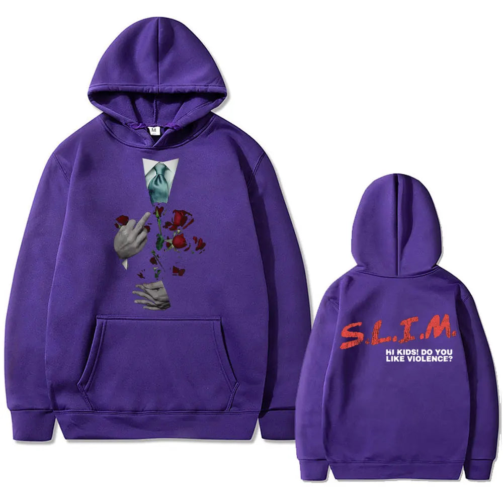 Hip Hop Hoodie „Eminem Slim Hi Kids – Do You Like Violence“